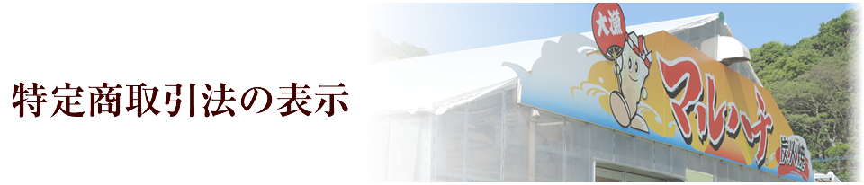 特定商取引法の表示